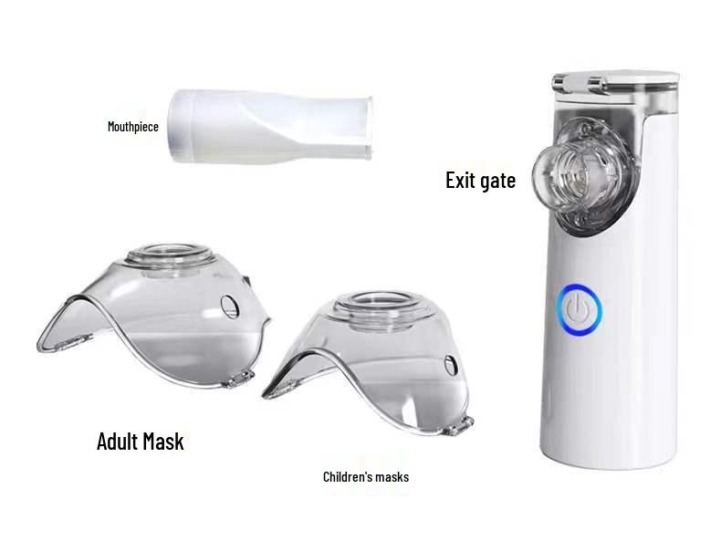 Ultrasonic Portable Micromesh Nebulizer for Adults & Children - Silent & Inhalable