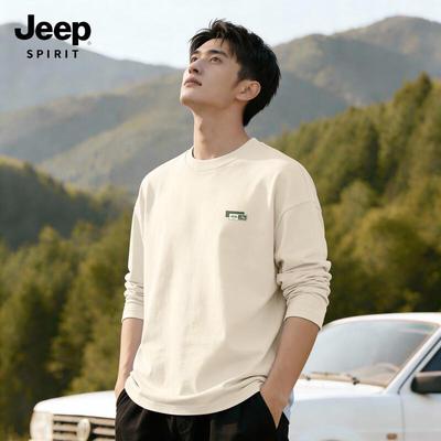 JEEP SPIRIT Men's Long Sleeve Casual T-Shirt