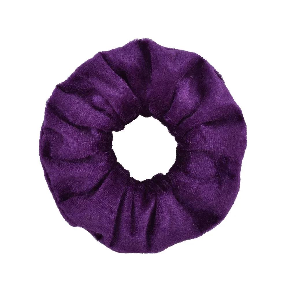 1 stuks Effen Kleuren Fluwelen Haar Scrunchies Dames Meisjes Paardenstaart Houder Hoofdband Elastische Haarbanden Haaraccessoires