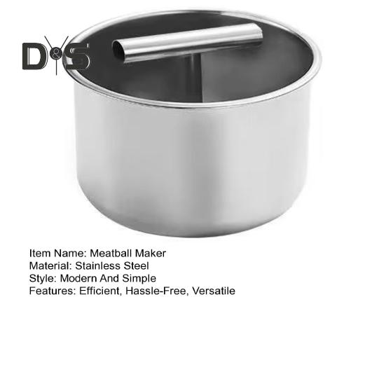 Stainless Steel Meatball Maker 6/12 Balls Manual Meat Baller Machine Kitchen Extruded Meatball Making Press Easy Clean Meatball Making Tool for