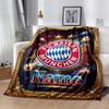 Fc Bayern Munich Fan Art Customize Text Blanket Throw Customizable Blanket Warmthful Decor Suitable for Office Chair Living Room Nap Chair