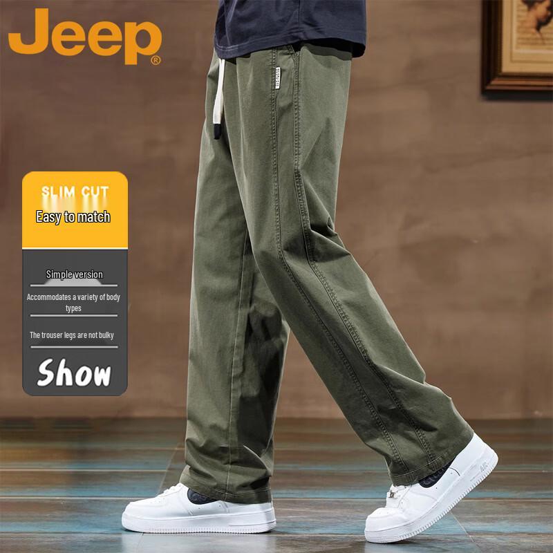 JEEP Men s American Style Loose Straight Casual Work Pants M