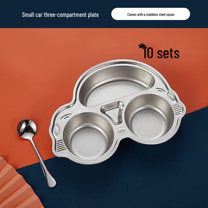 Kids Stainless Steel Divided Meal Plate
