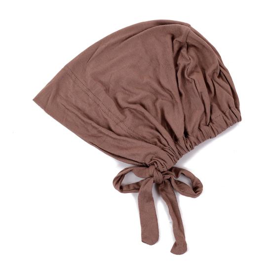 Berretto Foulard Monocolore da Donna Regolabile Traspirante Elasticizzato Antiscivolo Cotone Sottocappello Sotto Foulard Cappello Interno Cappello da Notte per Dormire Cuffia per Capelli