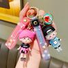 Adorable Cartoon Street Dance Girl Keychain Creative Soft Rubber Cute Doll Accessory For Backpacks