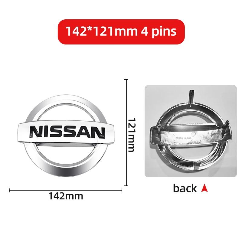 3D ABS Car Front Emblem Rear Trunk Badge Steering Wheel Sticker For Nissan Qashqai Tiida Kicks Versa Leaf Sentra Altima X-trail