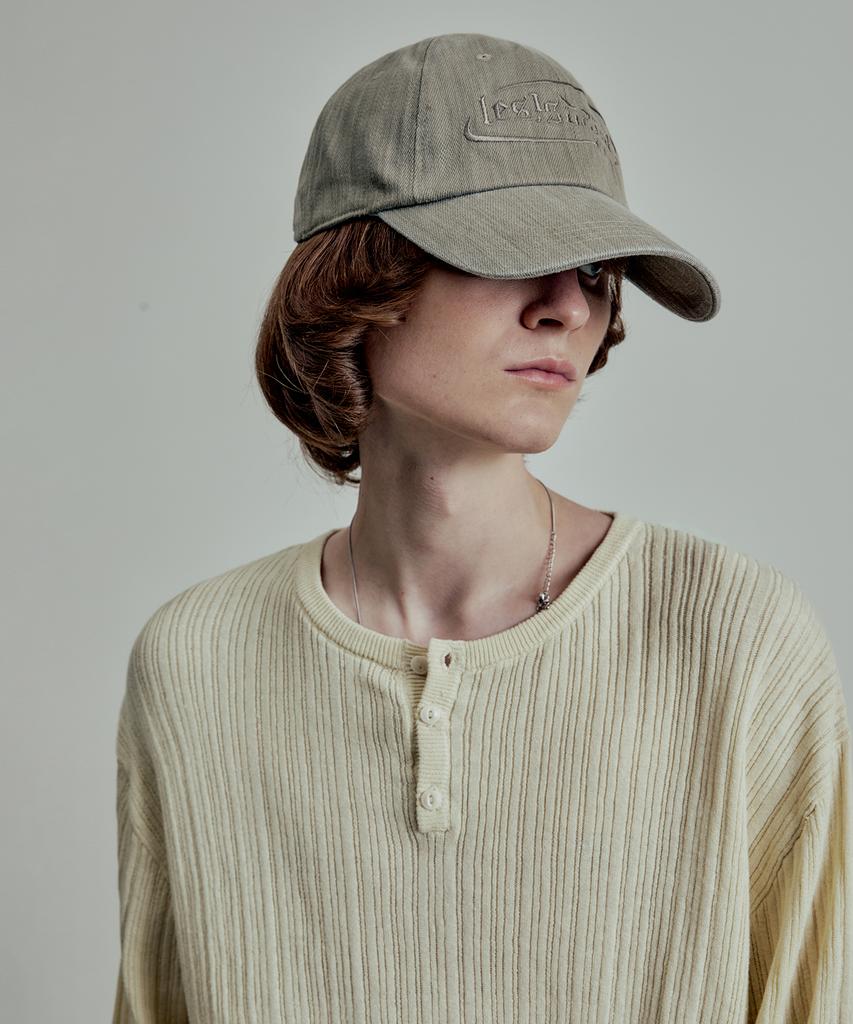 LMOOD Ld Washed Cotton Ball Cap Khaki Beige