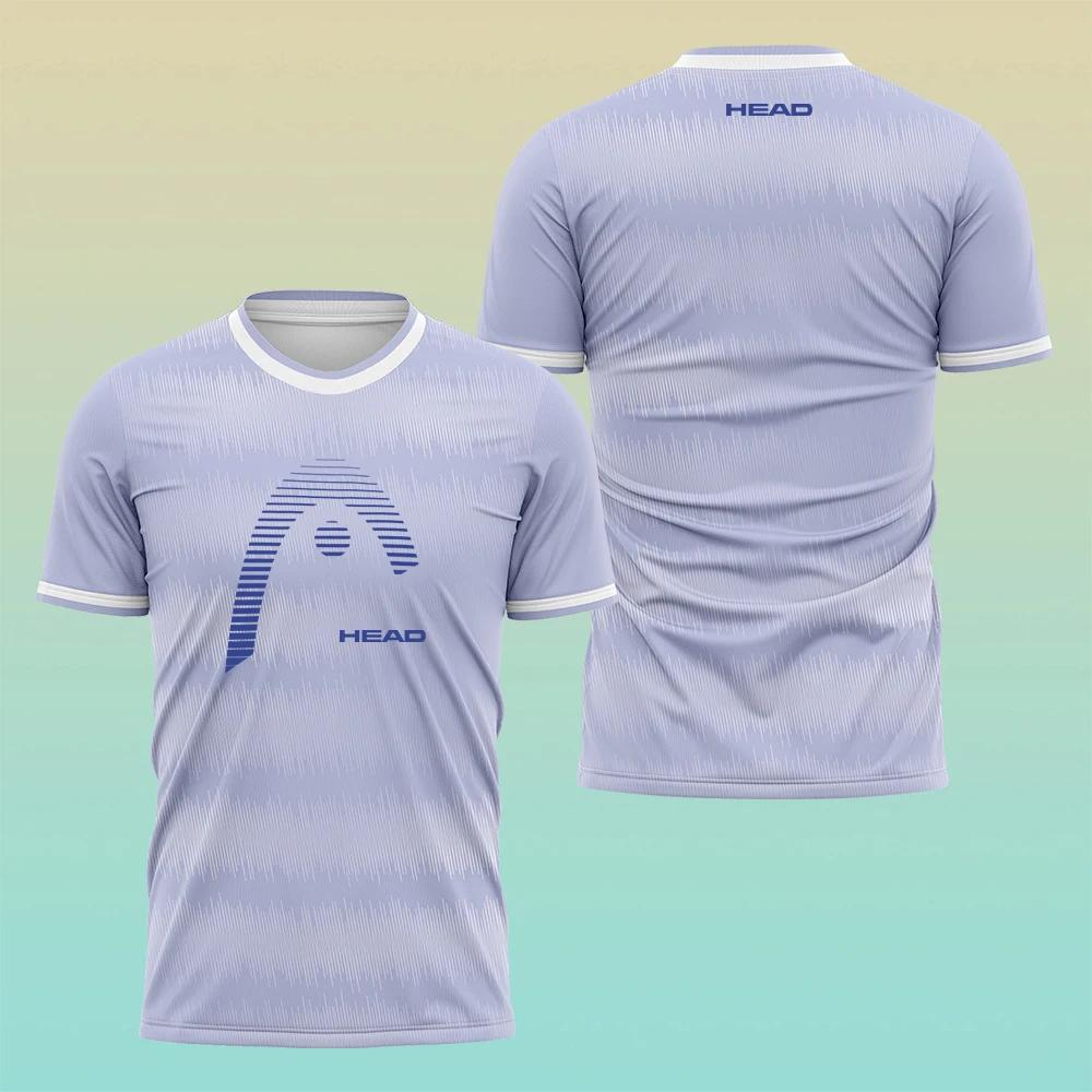 Sommer 3D-Druck Herrenbekleidung Hochwertiges Atmungsaktives Sport-T-Shirt Outdoor Tennis Badminton Training Kurzarm Lässiges Bequemes Top T-Shirt