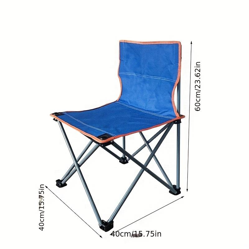 1Pc outdoor leisure portable folding chair, fishing chair art sketch folding chair, camping fishing folding chair