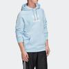 Adidas Originals Clover Fleece Print Hoodie Men Tops Light-Blue FM9915