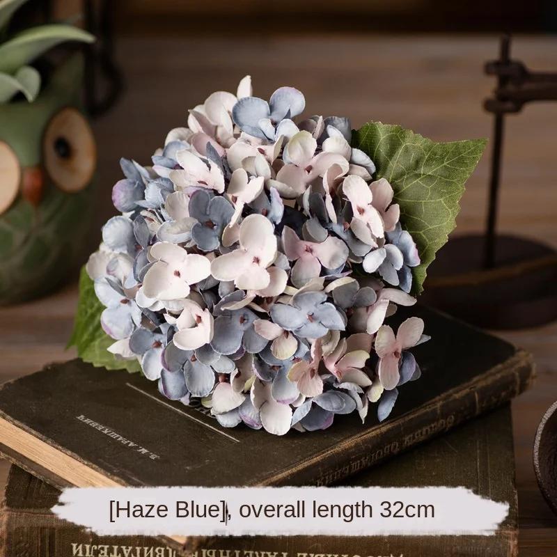 Artificial Hydrangea Silk Single Plastic Artificial Flower Shop Decoration Flower Arrangement Wedding Artificial Flower