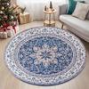 Morocco Round Carpet Lounge Chair Area Rug Soft Non-slip Light Color Living Room Decoration Carpets Washable Cloakroom Floor Mat