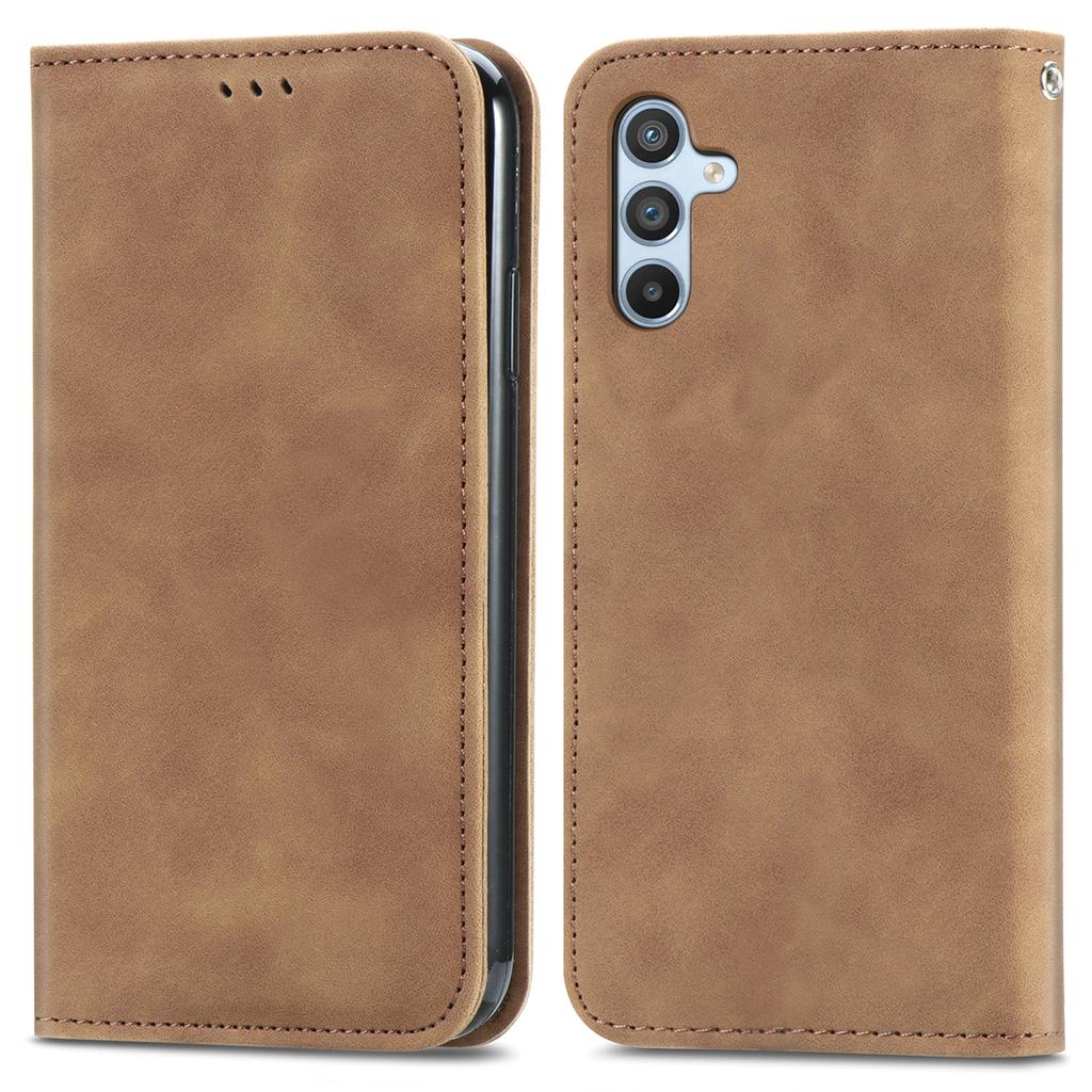 For Samsung Galaxy A36 5G Case Skin Touch Feeling Leather Card Holder Phone Cover Magnetic Absorption