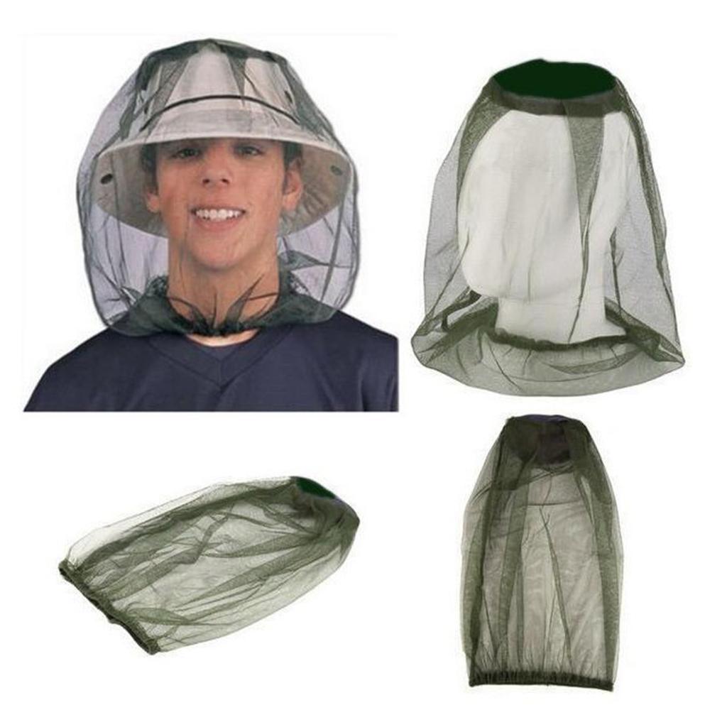 Fishing Anti Mosquito Insect Hat Bug Mesh Head Net Face Protector Camping Sunshade Hats Outdoor Travel Camping Breathable
