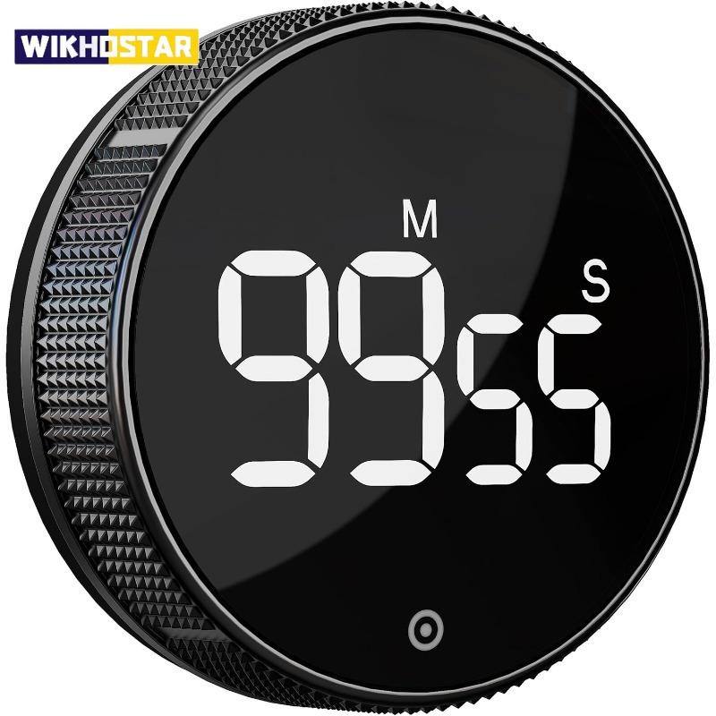 Digital Magnetic Kitchen Timer Manual Countdown Rotation Timer Mechanical Cooking Timer Cooking Shower Stopwatch