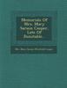 Memorials of Mrs. Mary Sarson Cooper, Late of Dunstable... Kitabı