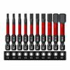 10 Pezzi Punta per Cacciavite Magnetica Forte 50mm Testine per Cacciavite ad Alta Durezza Adatte per Utensili Manuali Elettrici