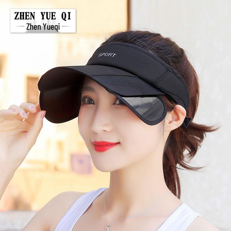 Summer Unisex Wide-Brim Sun Protection Hat with Drawstring