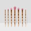 7 Rose Guld Makeup Pensel Sæt Skønhedsværktøj Makeup Værktøj Rouge Øjenskygge Highlighter Nuance