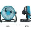 Rechargeable Lithium Battery Fan: Portable Outdoor and Floor Fan with Strong Wind, Dual-Use Plug-In Design for Camping.