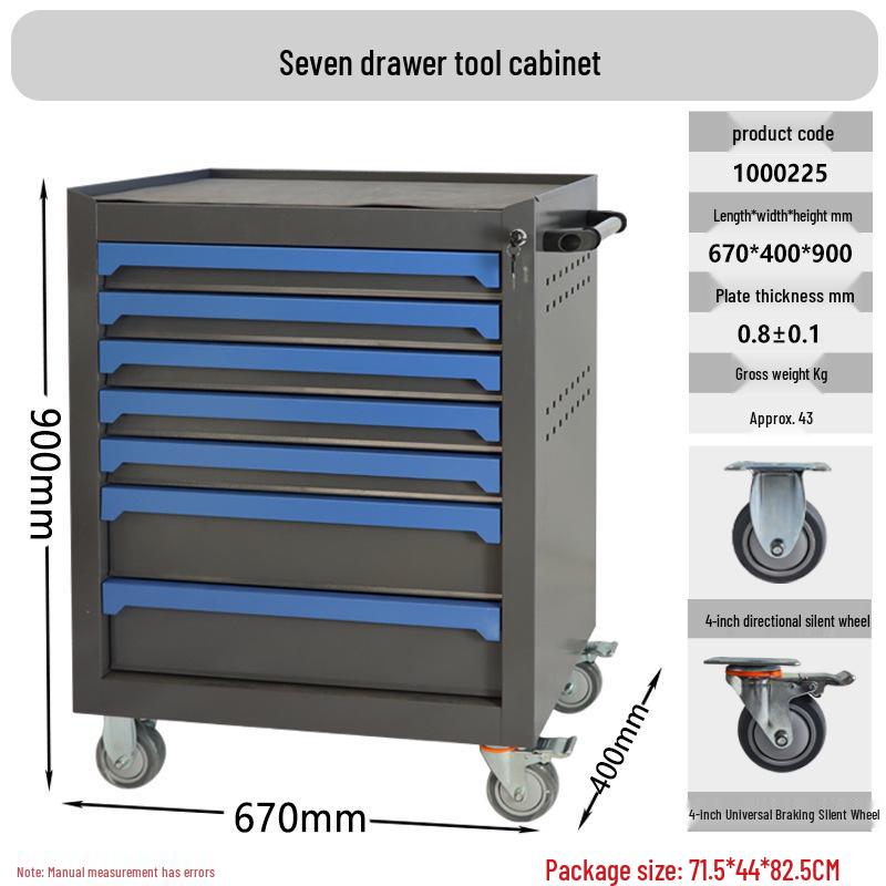 Heavy-Duty Tool Cart for Workshop and Auto Repair