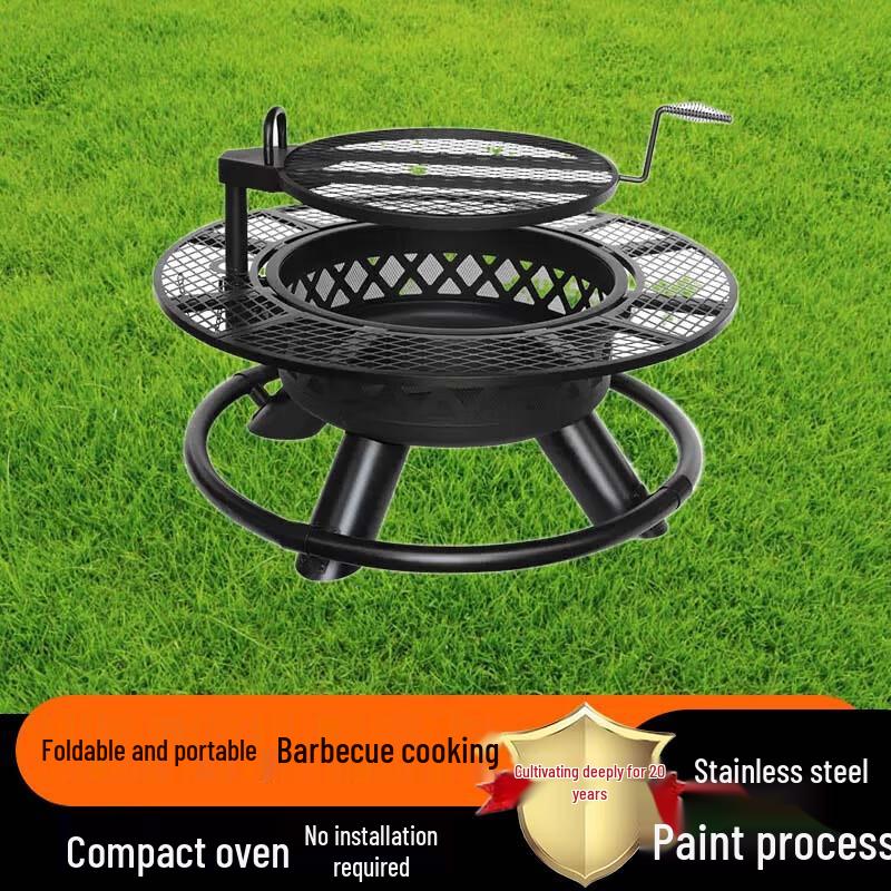 

Beifu Outdoor Multi-functional Wood Burning Stove & BBQ Grill