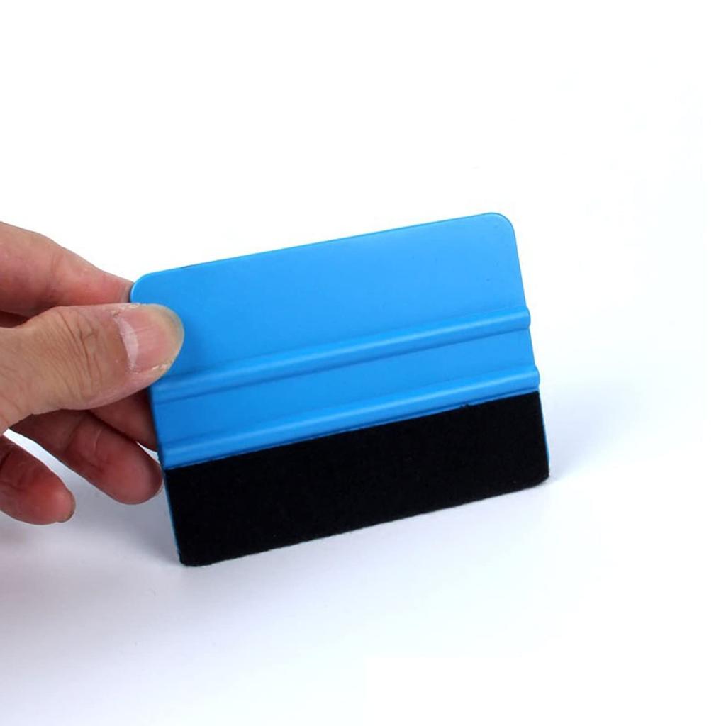 DanYun Felt Squeegee Set of 4 Car Wrapping Film Sheet Squeegee Large Squeegee Felt