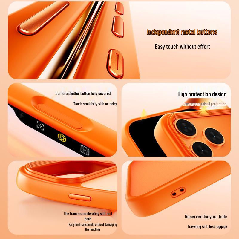 Magnetische Skin-Feel Mattierte Handyhülle für Apple iPhone 16/17 Pro Max - Anti-Fingerabdruck