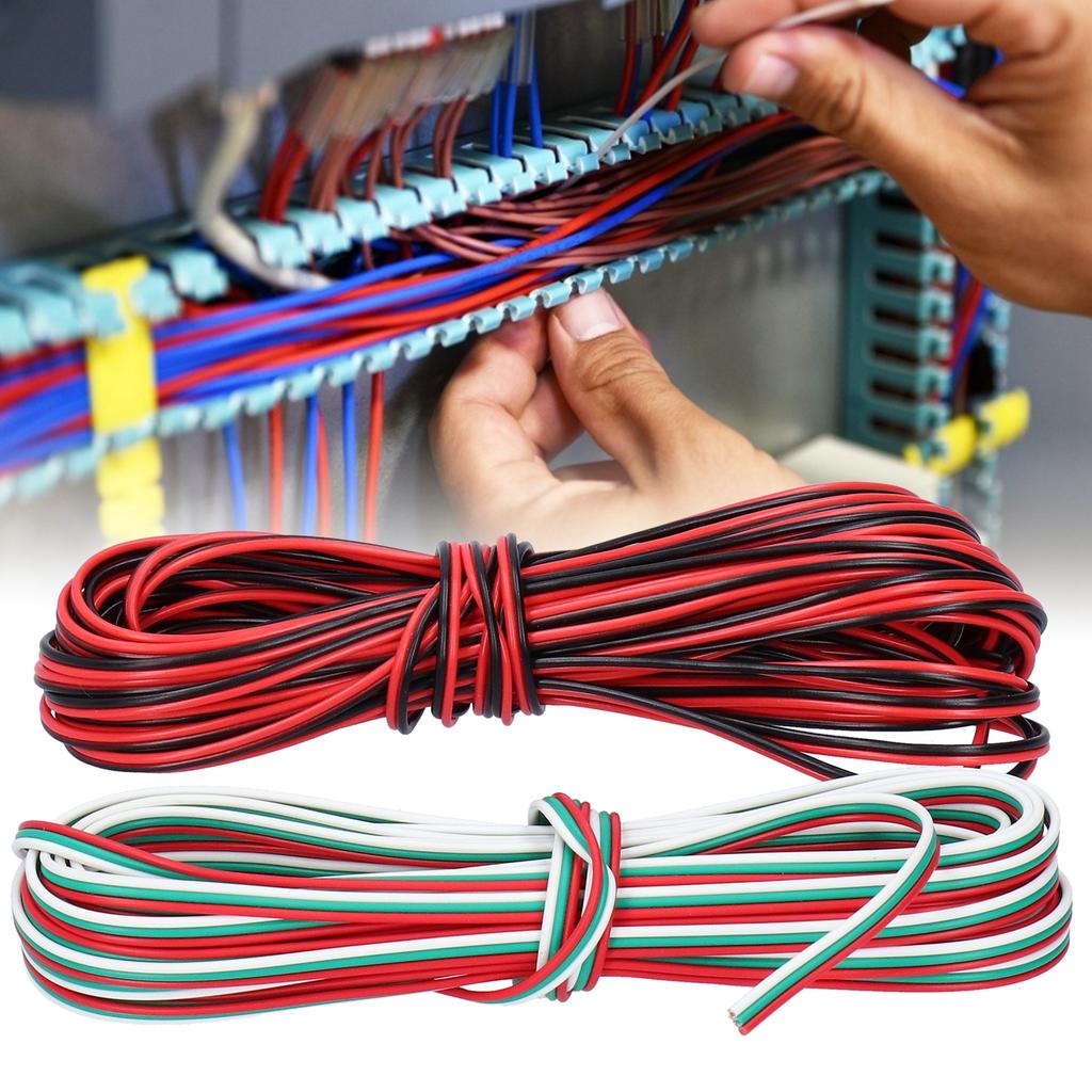 RGB Extension Connector Wire LED Strip Cable Connecting Cord 2Pin 3Pin Interface Lighting Parts