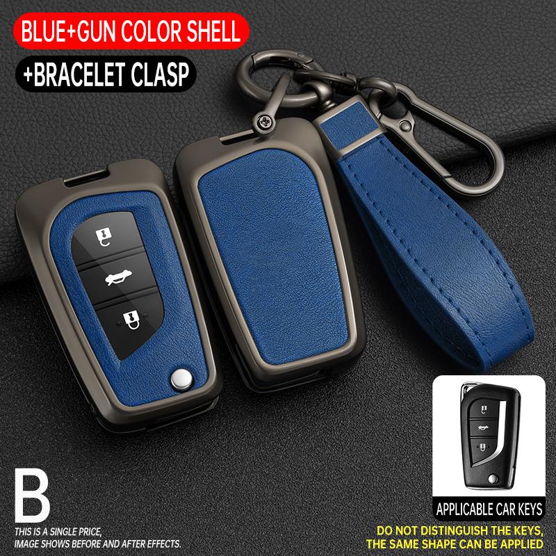 Beschermhoes voor Autosleutel Afstandsbediening Sleuteletui voor Toyota Yaris Rav4 Highlander Auris Avensis Aygo Scion TC IM 2015 2016