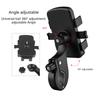 Bike Phone Holder Bracket, Motorcycle Phone Mount Adjustable Bike Handlebar Cell Phone Clamp Scooter Mobile Phone Clip
