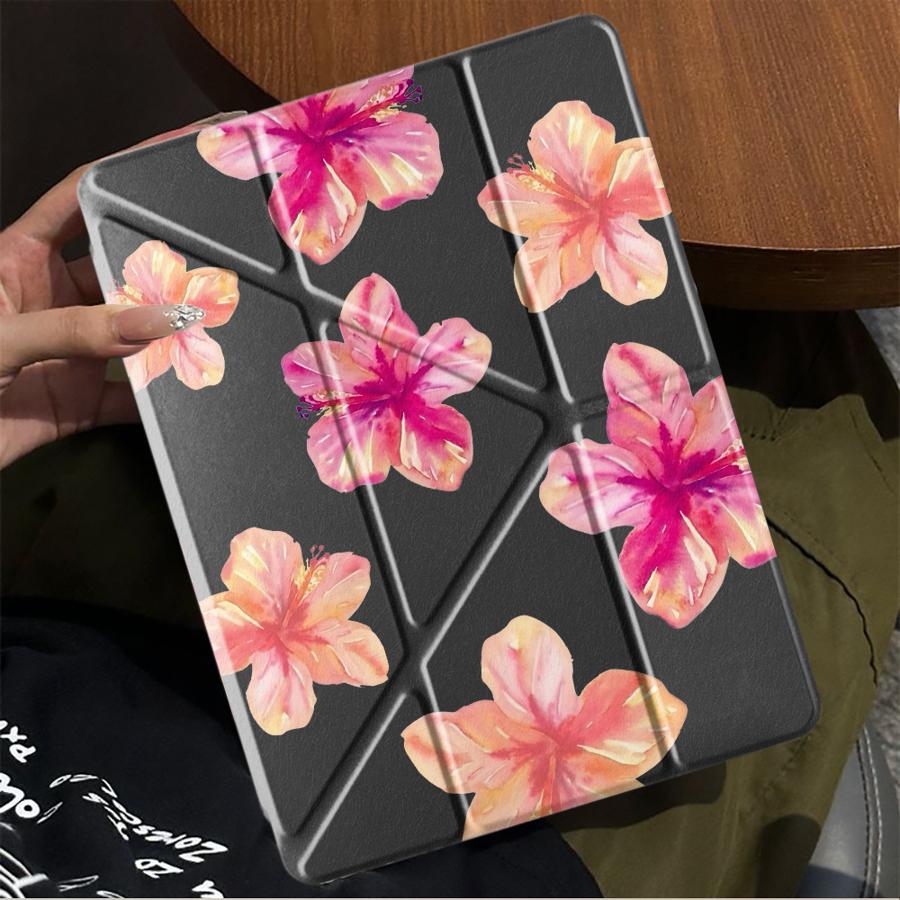 Cartoon Flower Tablet Case For iPad Mini 6 7 Air 4 5 M3 M2 1 2 M4 11inch Pro 2025 Pro 11th 10th 9th 8th 7th 12.9inch Holder