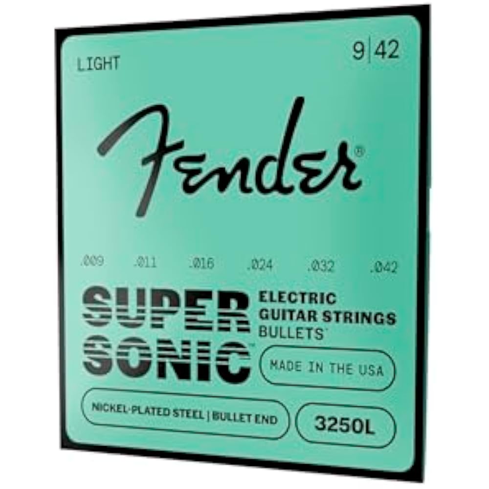 Fender Fender Electric Guitar Strings SuperSonic™ Bullets® 3250L Guitar Strings, Nickel-Plated St...