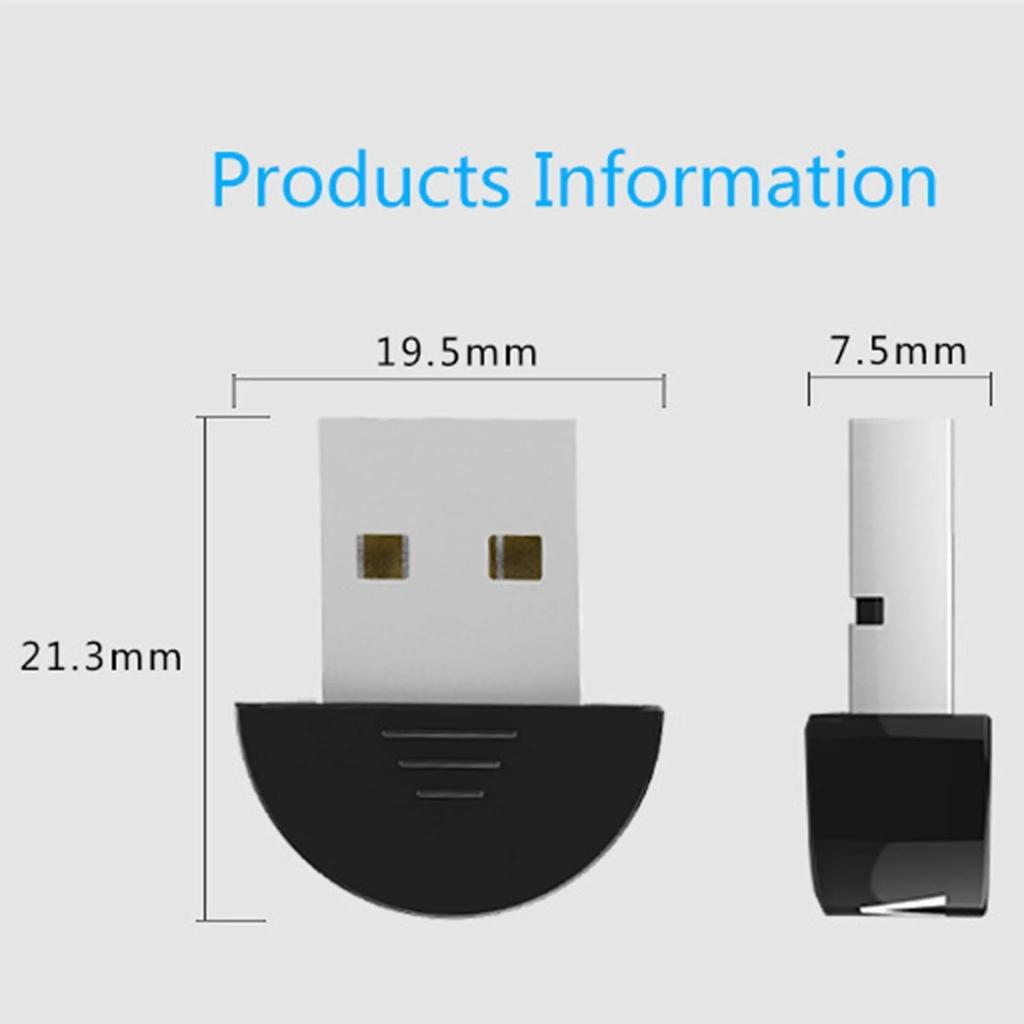 USB Bluetooth 5.0 Wireless Audio Music Stereo Adapter Receiver 4 TV PC