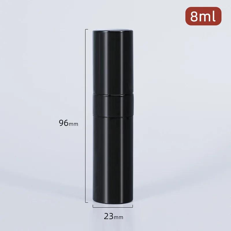 8ml Metal Aluminum Refillable Perfume Bottle Cosmetic Spray Mini Portable Empty Refill Jar Travel Liner Glass Tool 8ml