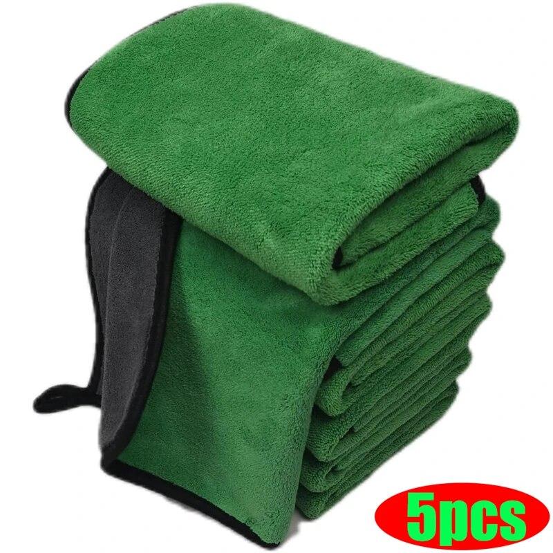 Car Towel, Car Wash Towel, Double-sided Coral Velvet Cleaning Cloth, Absorbent and Thickened Towel