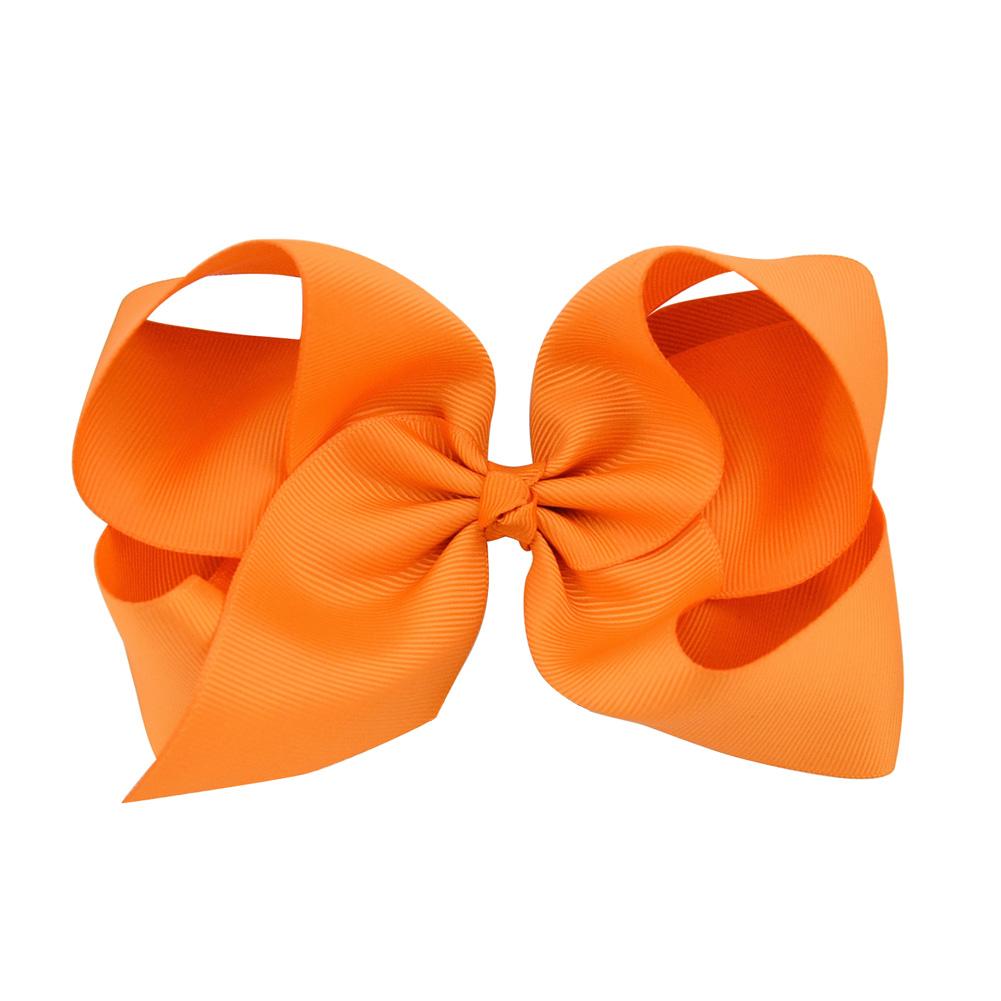 1Pc 40Colors 6'' Solid Colors Grosgrain Ribbon Hair Clips For Cute Girls Large Hairpins Boutique Barrettes Kids Hair Accessories