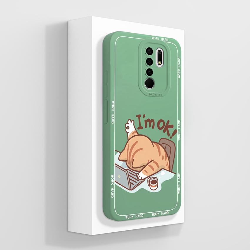 For Xiaomi Poco M2 M3 M4 M6 M7 Pro M5 M5S Mysterious Whale Phone Cases Camera Protection Liquid Silicone Anti Fall Protection Covers For Xiaomi Casing