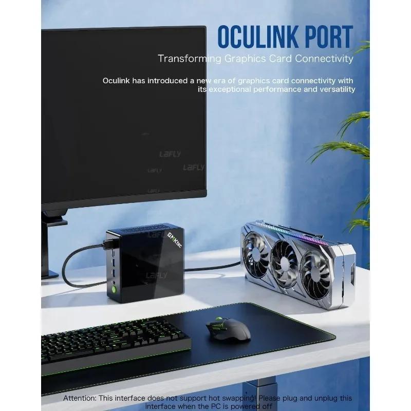 GMK K8Plus MiniPC AMD R7-8845HS K11 M7 Finestra11 Pro AMD Radeon ™   Componente Di Gioco Desktop SSD Wifi6 780M Oculink PCIE*4 DDR5 5600MHz