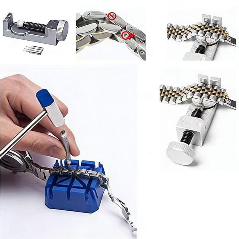 185-Piece Watch Repair Kit: Opener, Disassembly, Battery Replacement Tools Set