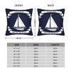 Nordic Dark Blue Nautical Collection Pillow Cover Fashion Pillow Case For Living Room Bed Chair Graphic Pillowcases Gift