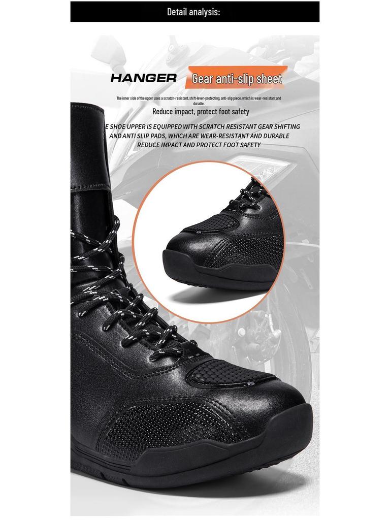 Botas de Motociclismo Unissex - À Prova de Vento, Para Todas as Estações, Sapatos Curtos para Corrida e Touring