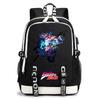 Anime JoJo Print Lightweight Student Backpack Casual Daypack for Teen Kids Junior School Bag