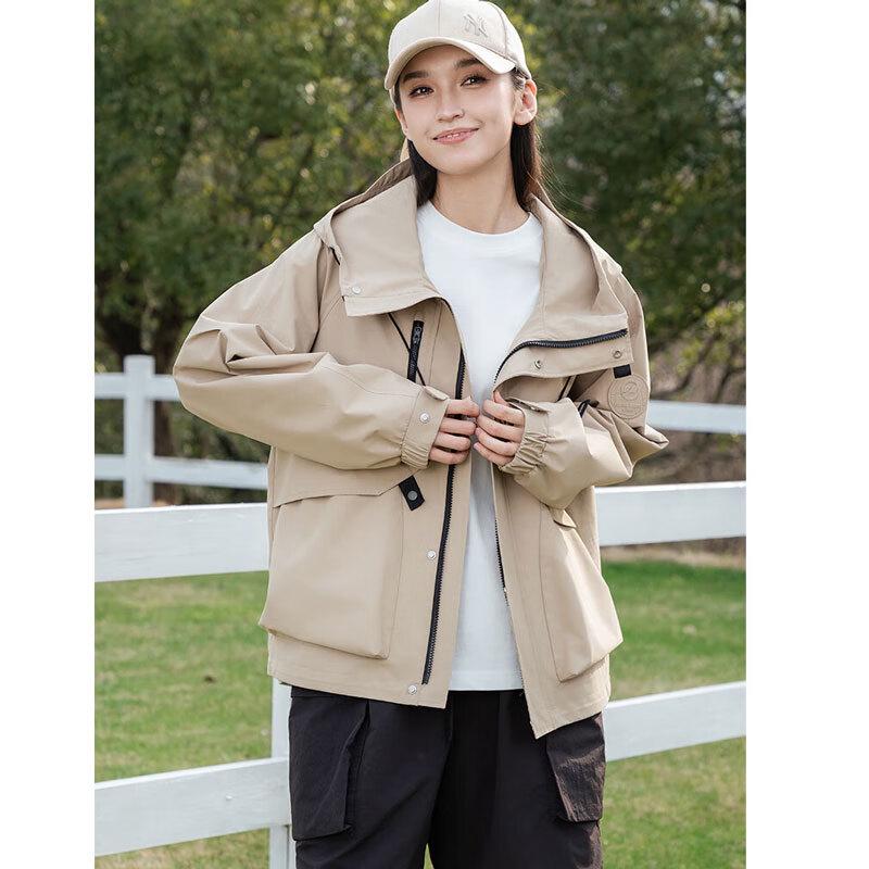 

YAYA 2025 Unisex Short Hooded Windbreaker Jacket