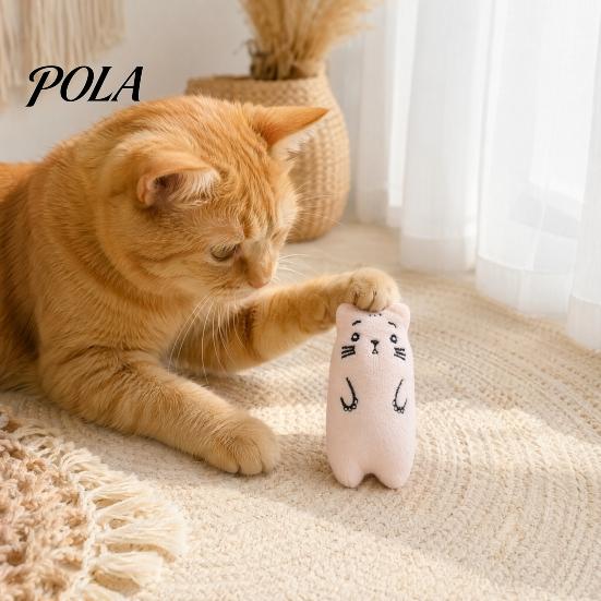 Cute Animal Cat Toy Stuffed Catnip Toy, Soft Plush Chew Bear Duck Frog Enrichment for Indoor Cats Kittens Teething