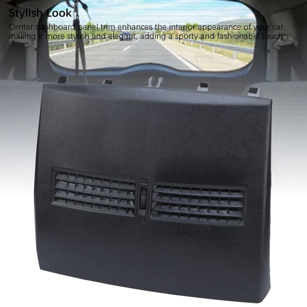 Front Upper Center Dash Vent Trim Bezel 68414‑ED50C Top Center Dash Vent Trim for Tiida Versa Latio C11 Black