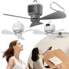 Portable Camping Fan Rechargeable Camping Ceiling Fan with Light Wireless Tent Fan Remote Control for Tent Canopy RV Beach