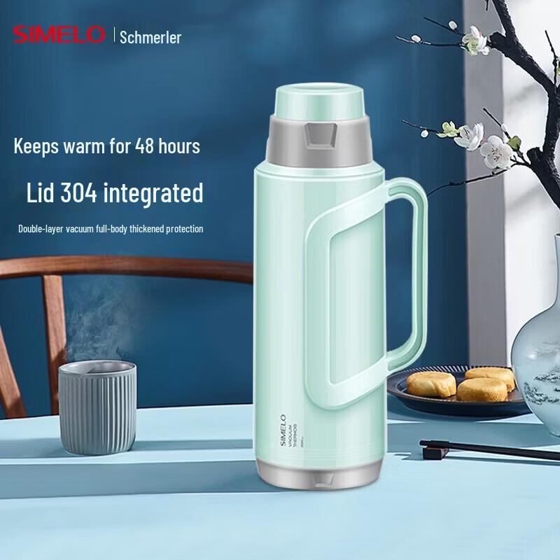 Schmeler 2L Glass Lined Pump Action Thermos Carafe