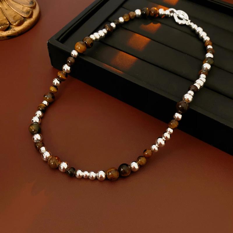 Color-matched Sequin Clasp Necklace, Retro and Luxurious, High-end Style, Sweater Chain, Suitable for Autumn and Winter, Niche Product