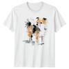 Watercolor Doodle Dog TShirt Pomeranian Pet Birthday Gift For Him And Her